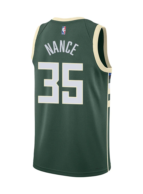 Nike 2022 Icon Edition Pete Nance Milwaukee Bucks Swingman Jersey - Image 2