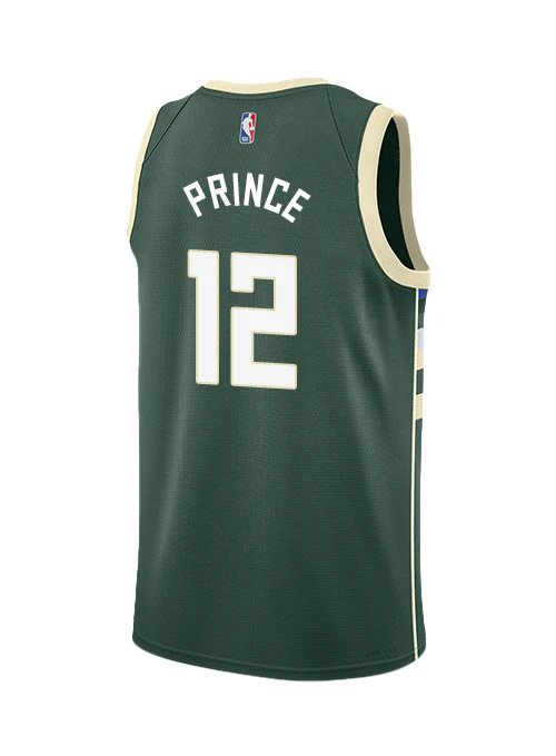 Nike 2022 Icon Edition Taurean Prince Milwaukee Bucks Swingman Jersey - Image 2
