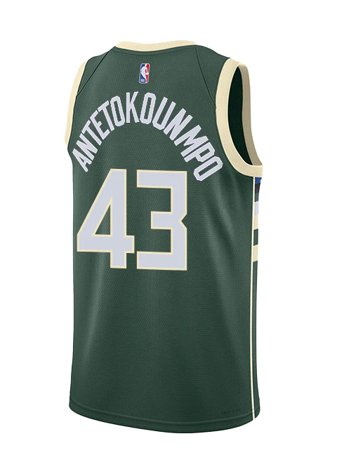 Nike 2022 Icon Edition Thanasis Antetokounmpo Milwaukee Bucks Swingman Jersey - Image 2