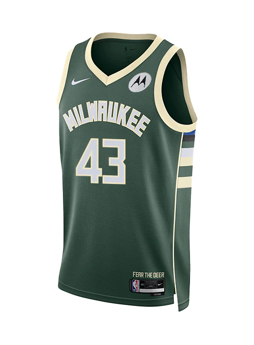 Nike 2022 Icon Edition Thanasis Antetokounmpo Milwaukee Bucks Swingman Jersey - Image 3