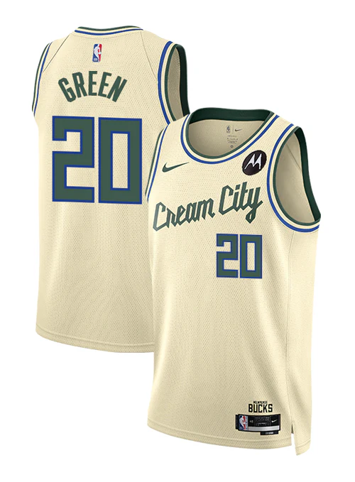 Nike 2025-26 City Edition AJ Green Milwaukee Bucks Swingman Jersey