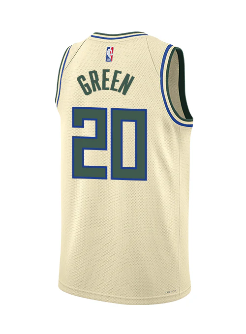 Nike 2025-26 City Edition AJ Green Milwaukee Bucks Swingman Jersey - Image 2