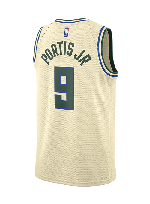 Nike 2025-26 City Edition Bobby Portis Jr Milwaukee Bucks Swingman Jersey - Image 2
