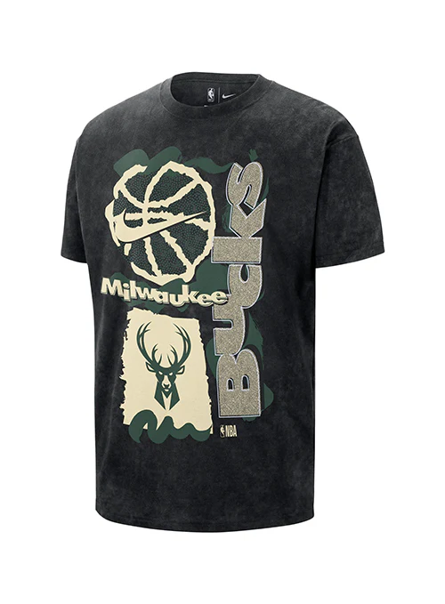 Nike 2025-26 Courtside Max90 Milwaukee Bucks T-Shirt