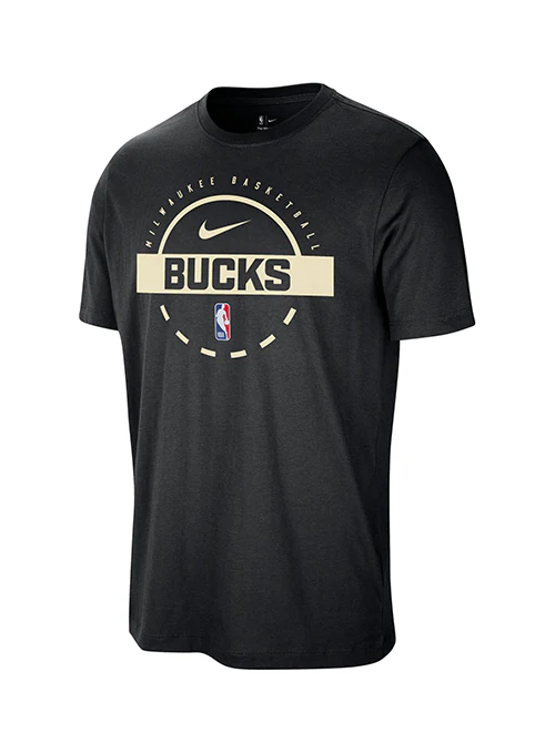Nike 2025-26 Black Milwaukee Bucks Practice T-Shirt