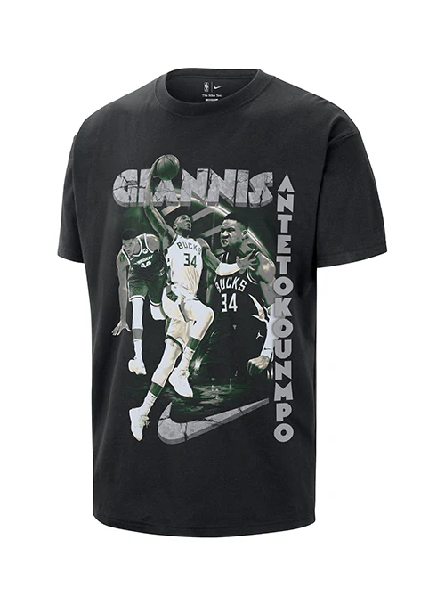 Nike Courtside Giannis Antetokounmpo Milwaukee Bucks T-Shirt
