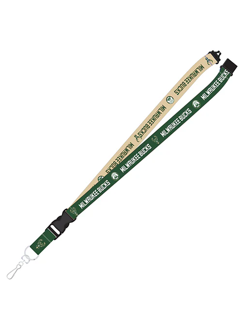 Pro Specialities Group Repeat Wordmark Milwaukee Bucks Lanyard