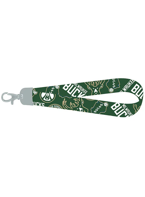 Pro Specialties Group All Logos Milwaukee Bucks Wristlet Lanyard