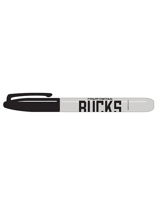 Pro Specialties Group Wordmark Black Milwaukee Bucks Permanent Marker