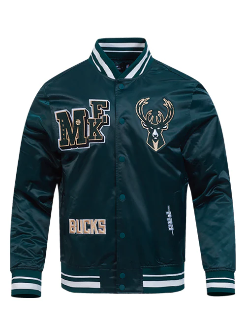 Pro Standard Best Of Milwaukee Bucks Satin Jacket