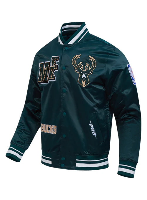 Pro Standard Best Of Milwaukee Bucks Satin Jacket - Image 3