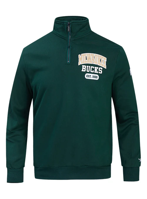 Pro Standard City Arch Milwaukee Bucks 1/4-Zip Sweatshirt