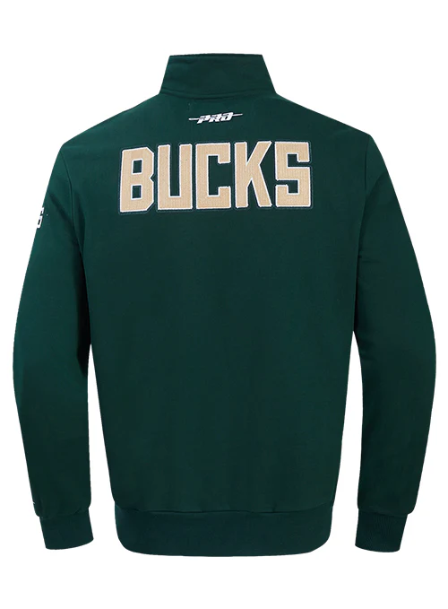 Pro Standard City Arch Milwaukee Bucks 1/4-Zip Sweatshirt - Image 2