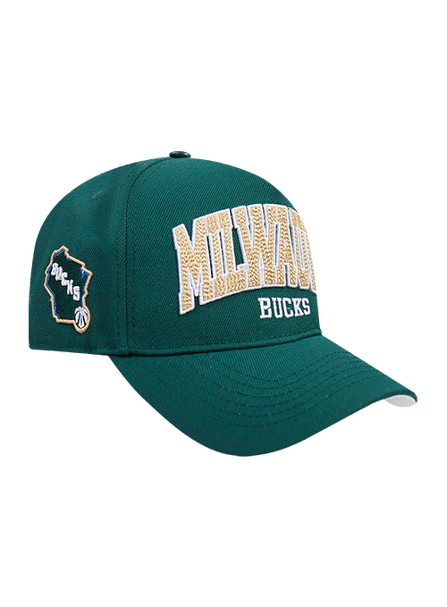 Pro Standard City Arch Milwaukee Bucks Wool Snapback Hat - Image 2