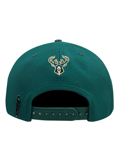 Pro Standard City Arch Milwaukee Bucks Wool Snapback Hat - Image 4