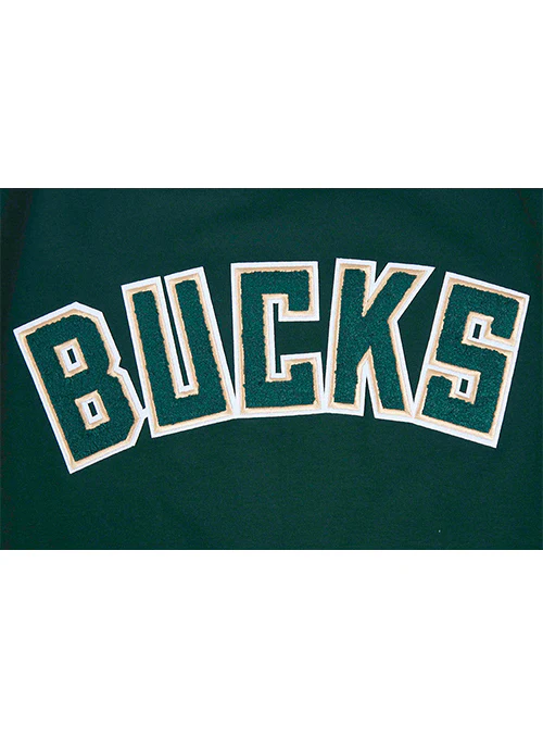 Pro Standard Classic Chenille Milwaukee Bucks Drop Hem T-Shirt - Image 5