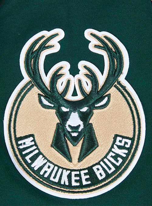 Pro Standard Classic Chenille Milwaukee Bucks Drop Hem T-Shirt - Image 6