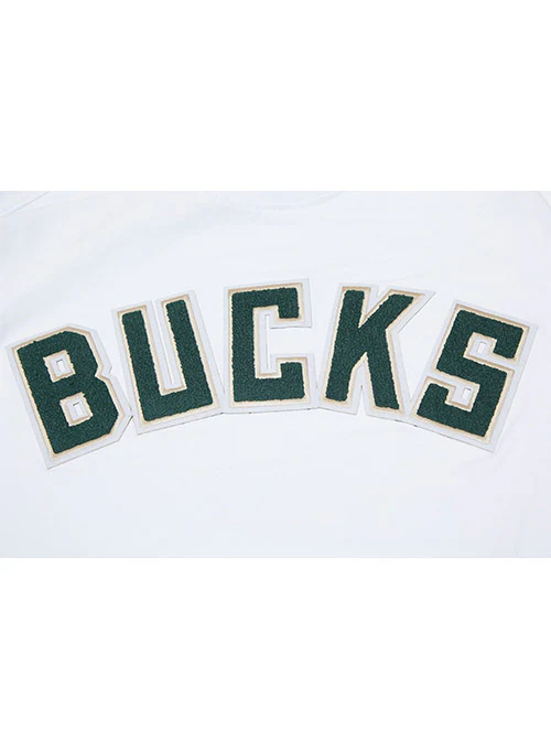 Pro Standard Classic Chenille Milwaukee Bucks T-Shirt - Image 6