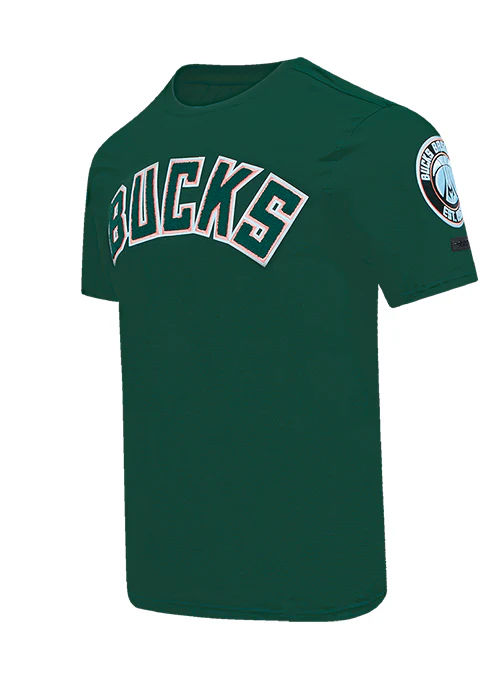 Pro Standard Classic Chenille Milwaukee Bucks T-Shirt - Image 3