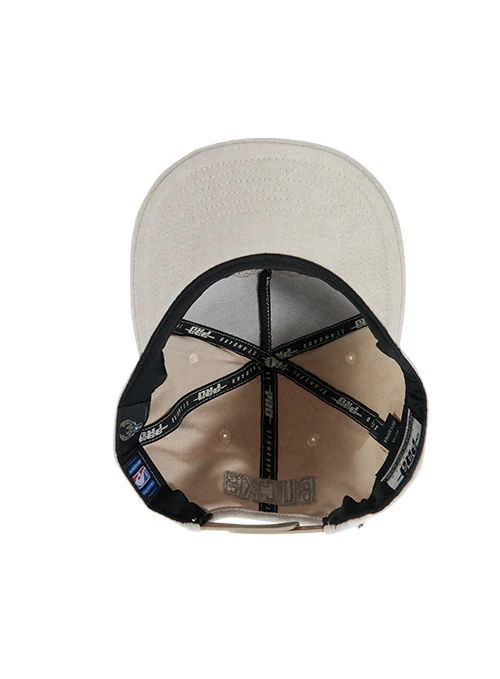 Pro Standard Classic Cream Milwaukee Bucks Pinch Snapback Hat - Image 5