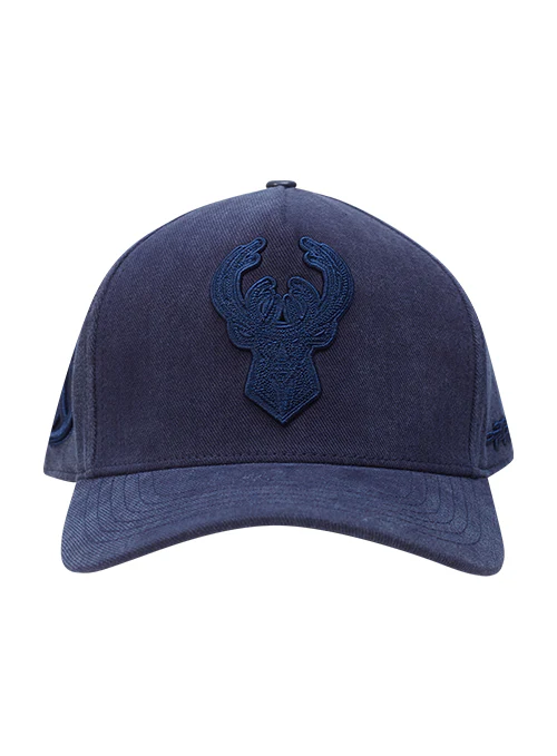 Pro Standard Classic Navy Washed Milwaukee Bucks Pinch Adjustable Hat - Image 3