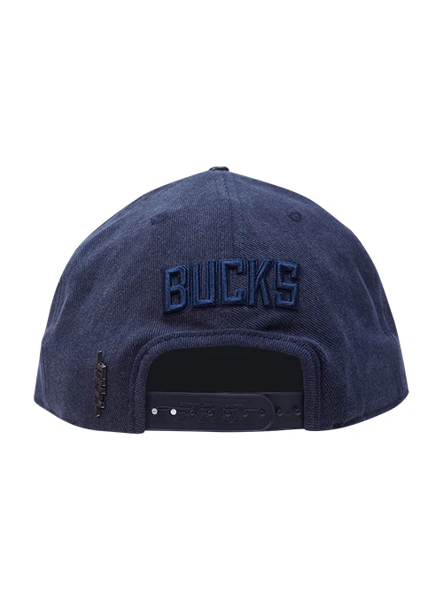 Pro Standard Classic Navy Washed Milwaukee Bucks Pinch Adjustable Hat - Image 4