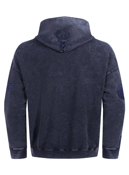 Pro Standard Classic Navy Washed Milwaukee Bucks Hooded Sweatshirt - Image 2
