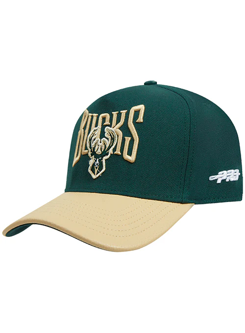 Pro Standard Concert Tour Milwaukee Bucks Pinch Front Adjustable Hat