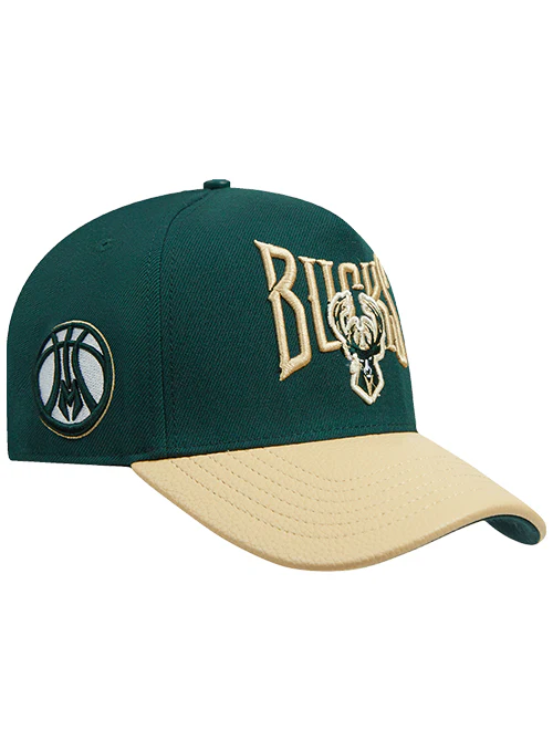Pro Standard Concert Tour Milwaukee Bucks Pinch Front Adjustable Hat - Image 2