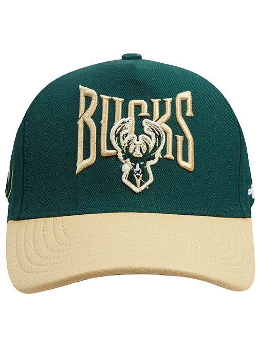 Pro Standard Concert Tour Milwaukee Bucks Pinch Front Adjustable Hat - Image 3