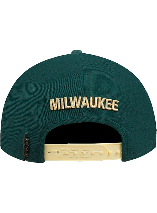 Pro Standard Concert Tour Milwaukee Bucks Pinch Front Adjustable Hat - Image 4