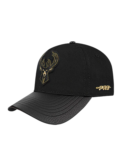 Pro Standard Gold Twist Milwaukee Bucks Pinch Snapback Hat
