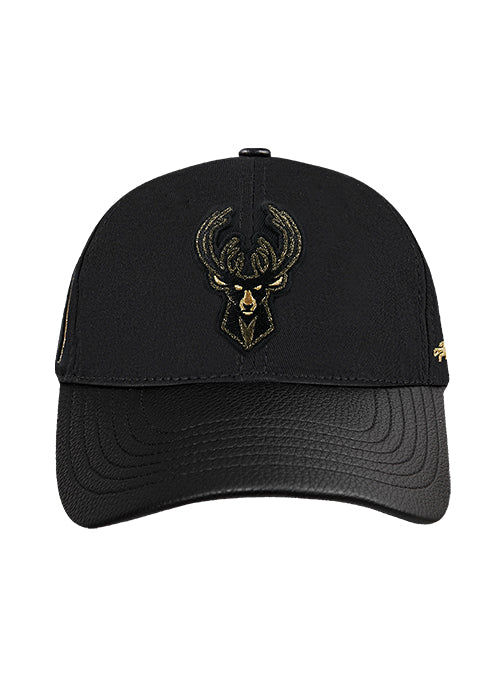 Pro Standard Gold Twist Milwaukee Bucks Pinch Snapback Hat - Image 3