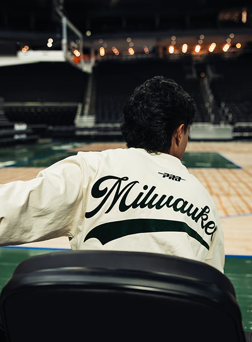 Pro Standard Living Large Milwaukee Bucks Drop Shoulder Long Sleeve T-Shirt - Image 2