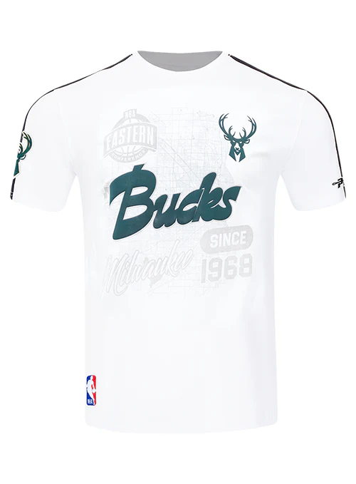 Pro Standard Mapped Out Milwaukee Bucks T-Shirt