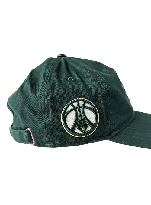 Pro Standard Milwaukee Bucks Green Classic Dad Adjustable Hat - Image 3