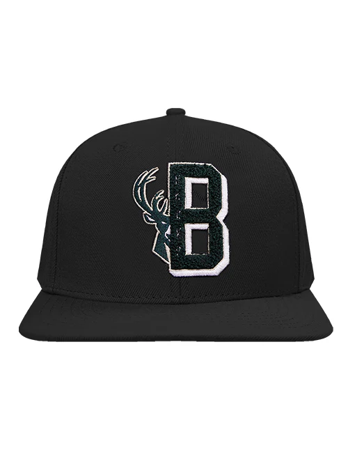 Pro Standard Mash Up Wool Milwaukee Bucks Snapback Hat - Image 3