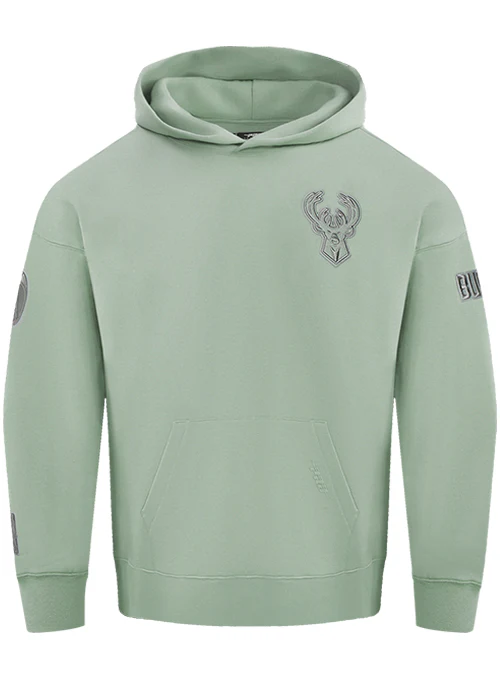 Pro Standard Neutral Moss Milwaukee Bucks Hooded Sweatshirt