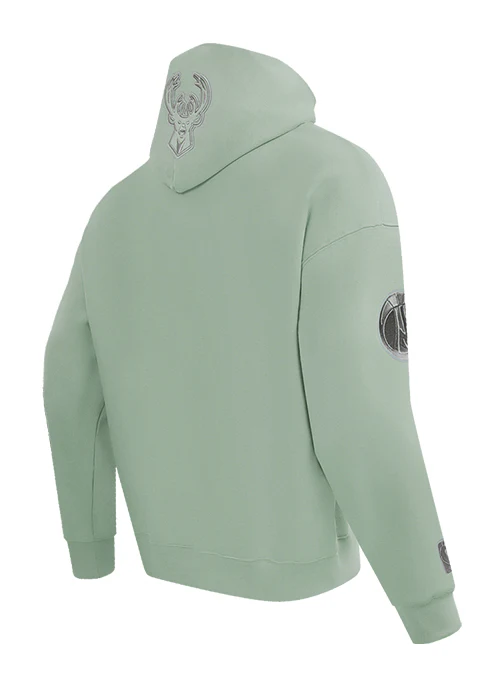 Pro Standard Neutral Moss Milwaukee Bucks Hooded Sweatshirt - Image 4