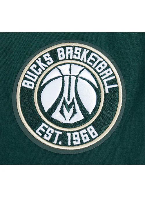 Pro Standard Green Milwaukee Bucks Short Sleeve Jacket - Image 6