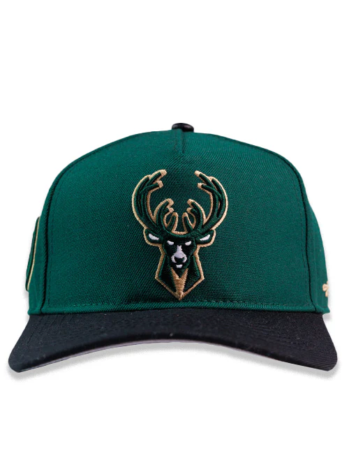 Pro Standard Wool Pinch Two-Tone Classic Milwaukee Bucks Adjustable Hat