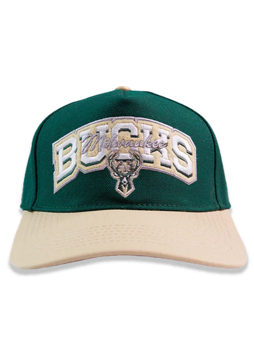 Pro Standard Two-Tone Stacked Milwaukee Bucks Adjustable Hat