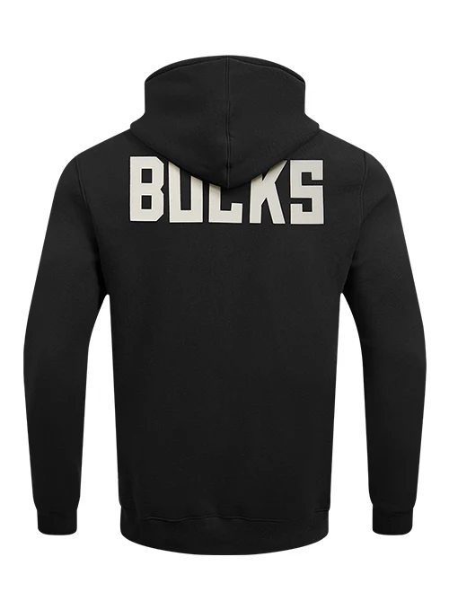 Pro Standard Modern Original Black Milwaukee Bucks Hooded Sweatshirt - Image 2