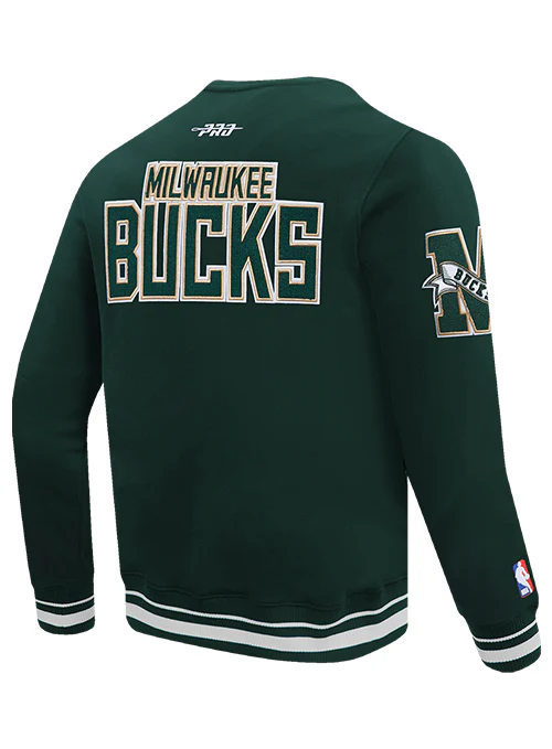 Pro Standard Pennants Milwaukee Bucks Crewneck Sweatshirt - Image 4