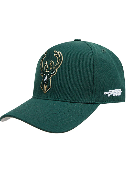 Pro Standard Ransom Milwaukee Bucks Pinch Front Snapback Hat
