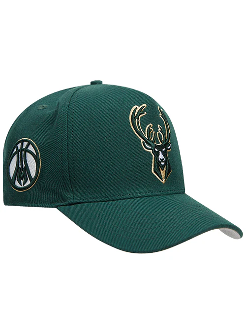 Pro Standard Ransom Milwaukee Bucks Pinch Front Snapback Hat - Image 2