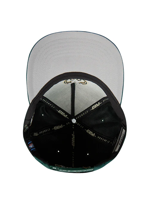 Pro Standard Ransom Milwaukee Bucks Pinch Front Snapback Hat - Image 5