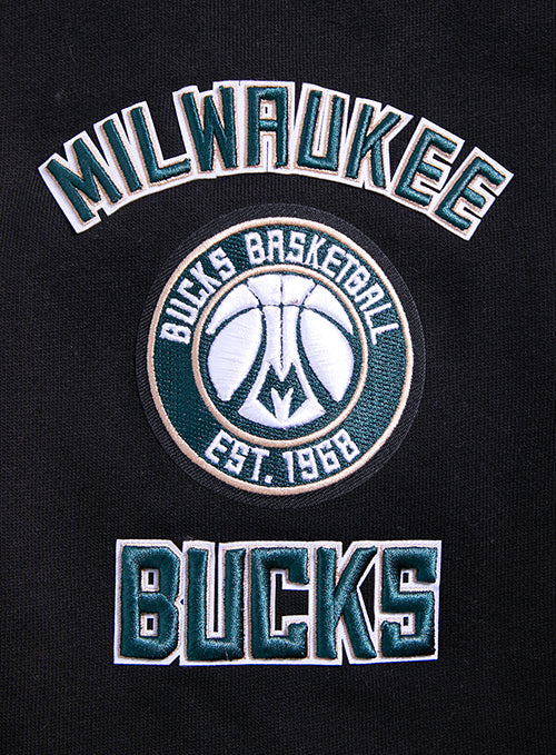 Pro Standard Retro Classic Milwaukee Bucks Hooded Sweatshirt - Image 5