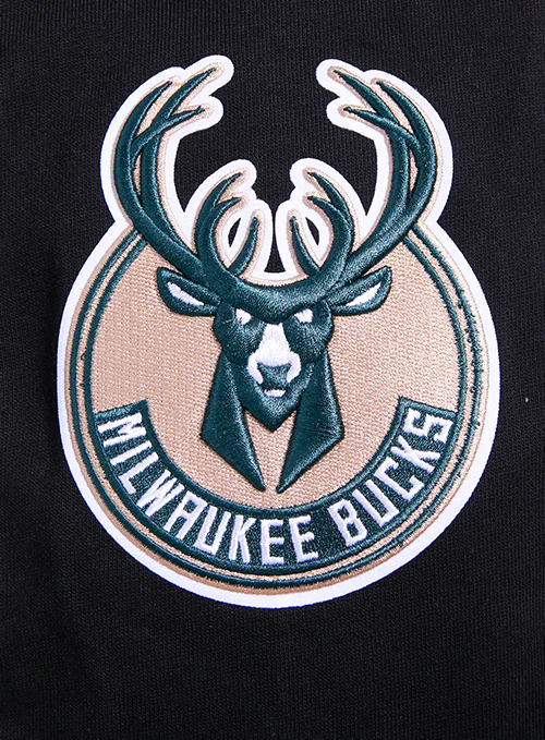Pro Standard Retro Classic Milwaukee Bucks Hooded Sweatshirt - Image 6