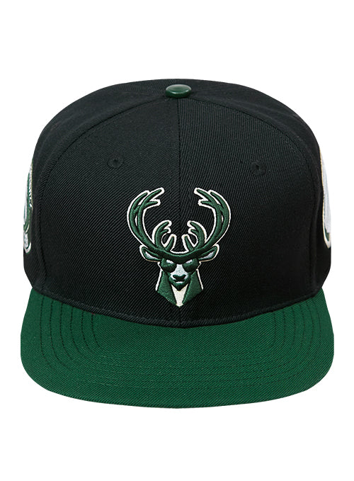 Pro Standard Retro Classic Milwaukee Bucks Snapback Hat - Image 3